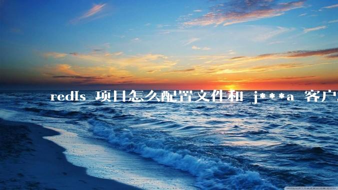 redis 项目怎么配置文件和 j***a 客户端连接？