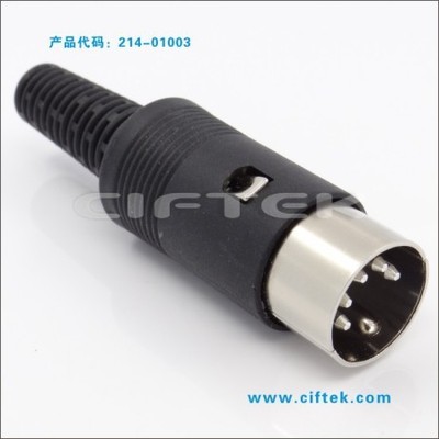 【供应大DIN 5P组装式公头(图)】价格,厂家,图片,连接器,上海希飞电子科技-