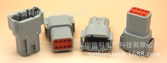 Amphenol安费诺连接器8芯插座ATM04-08PA 可靠替代德驰DTM04-8P，深圳信科电气科技为您服务